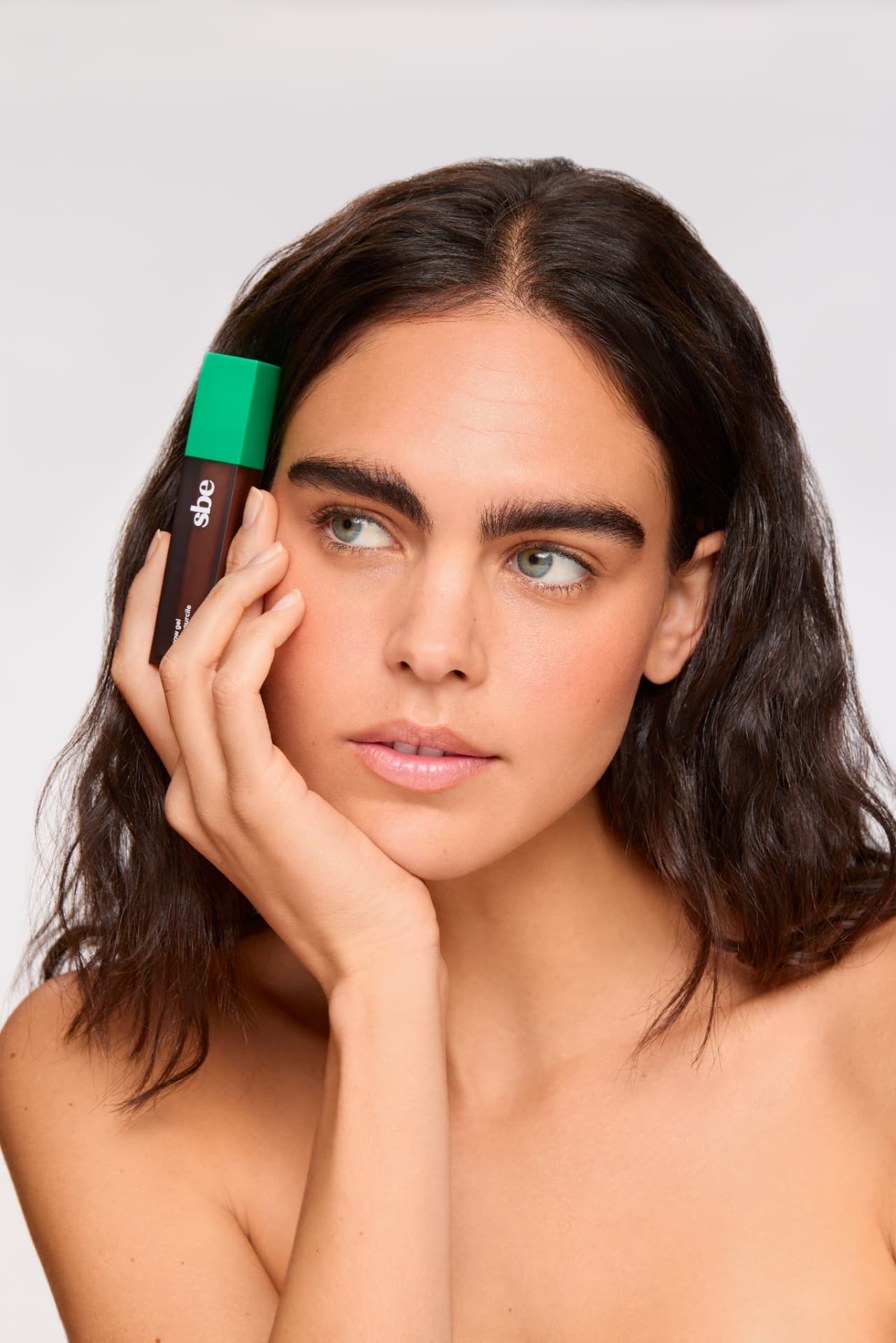 Brow Gel in Twig, worn